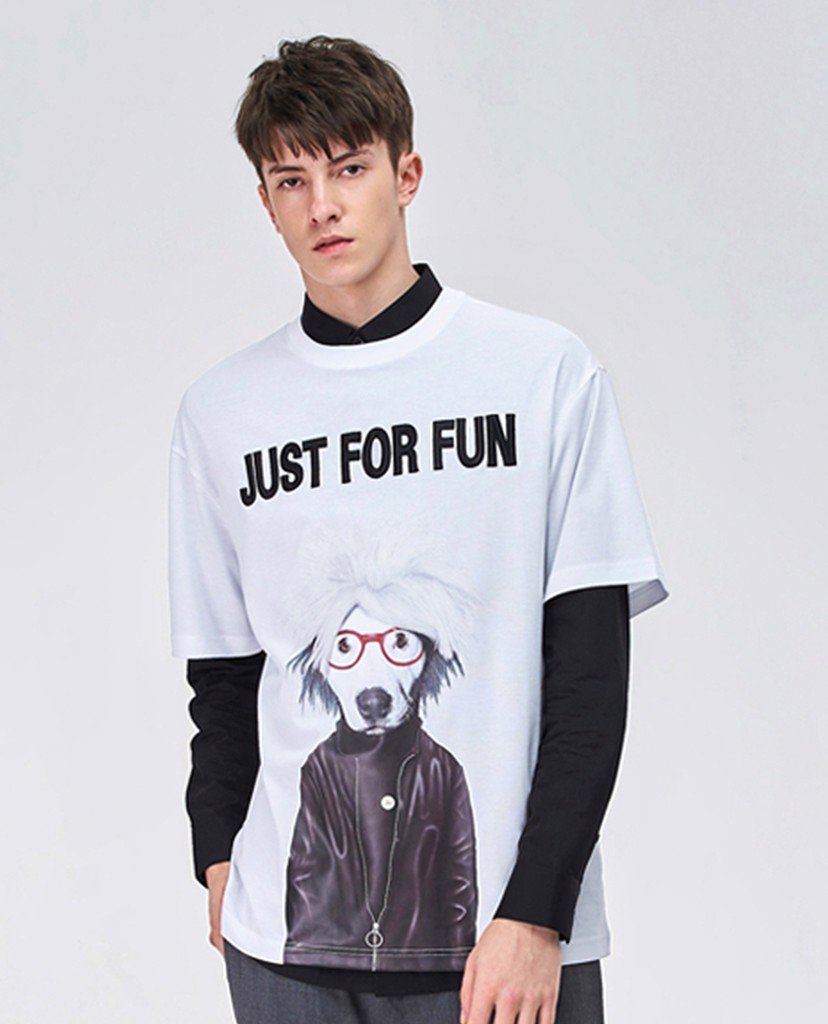 Áo thun nam cổ tròn tay ngắn Just For Fun