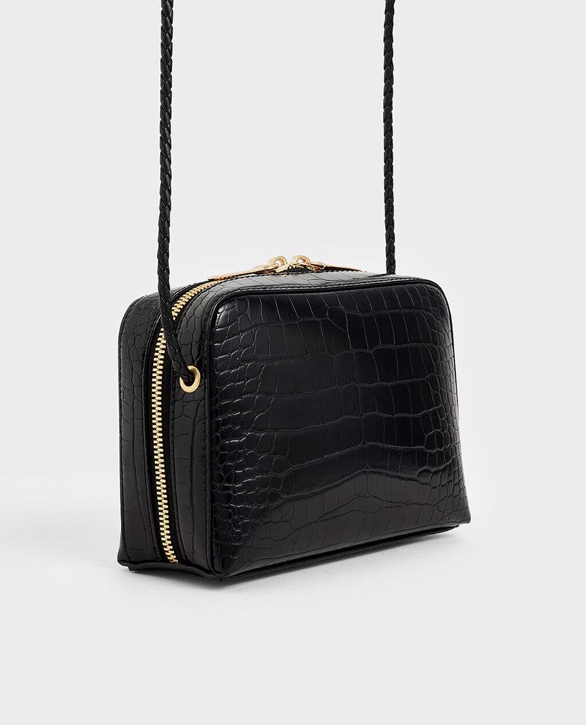 Túi đeo chéo Croc Effect Mini Rectangular Crossbody