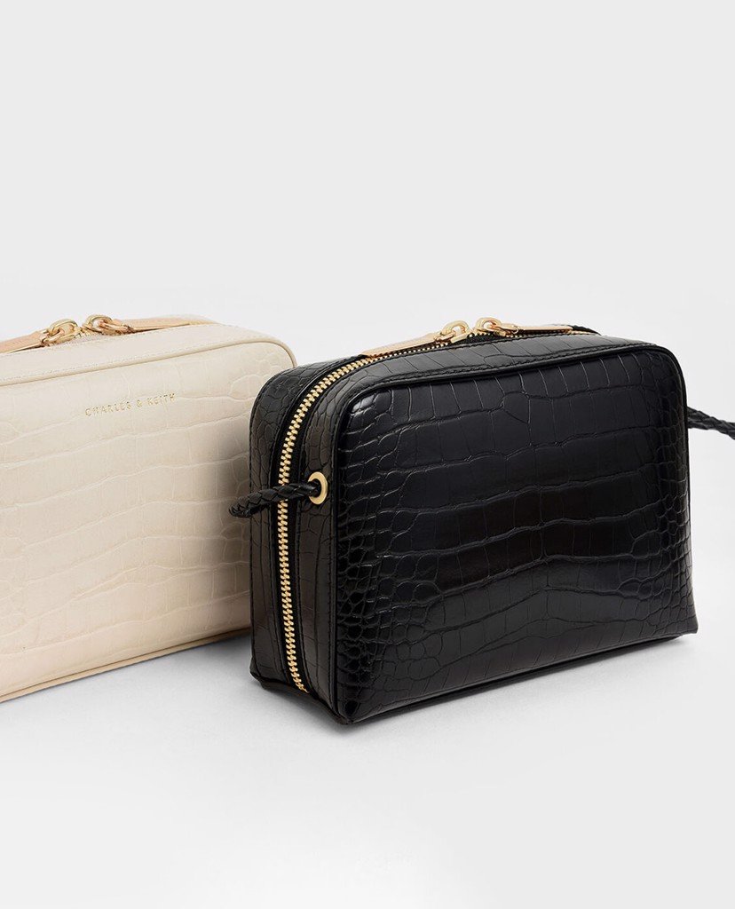 Túi đeo chéo Croc Effect Mini Rectangular Crossbody