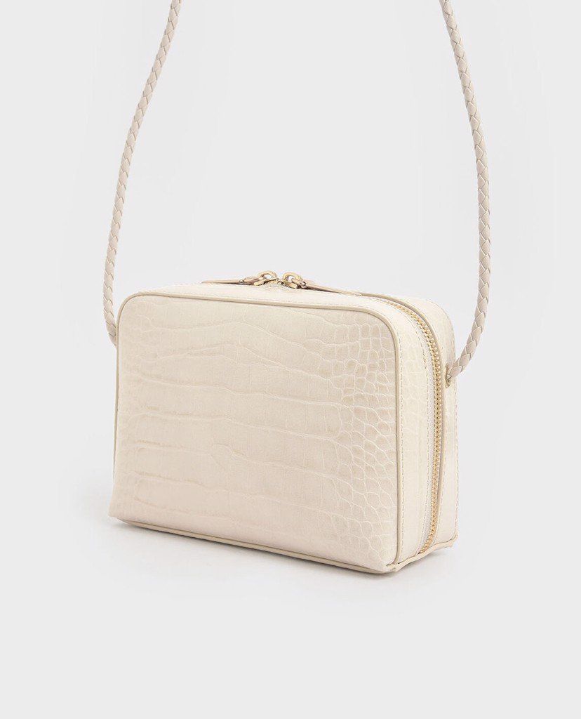Túi đeo chéo Croc Effect Mini Rectangular Crossbody
