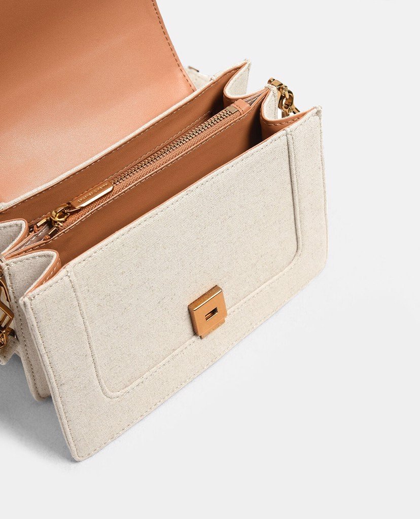 Túi đeo chéo Raffia Floral