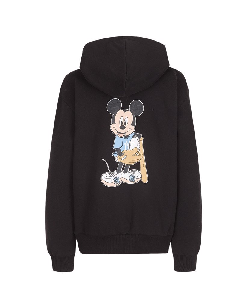 Áo hoodie phối zip hình mickey MLB x Disney