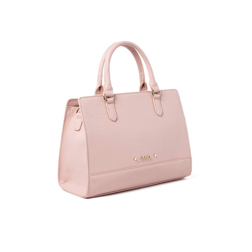 Túi xách trung satchel khóa trang trí to bản
