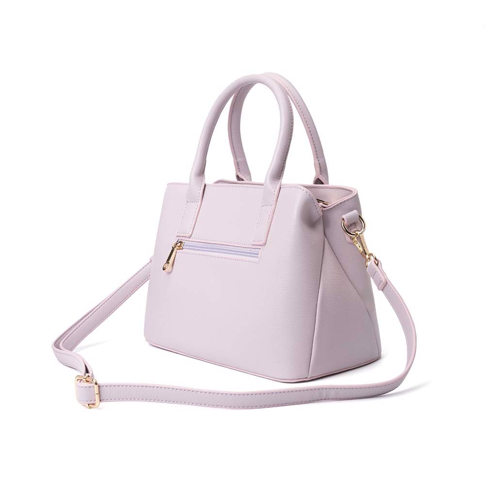 Túi xách trung satchel khóa trang trí to bản