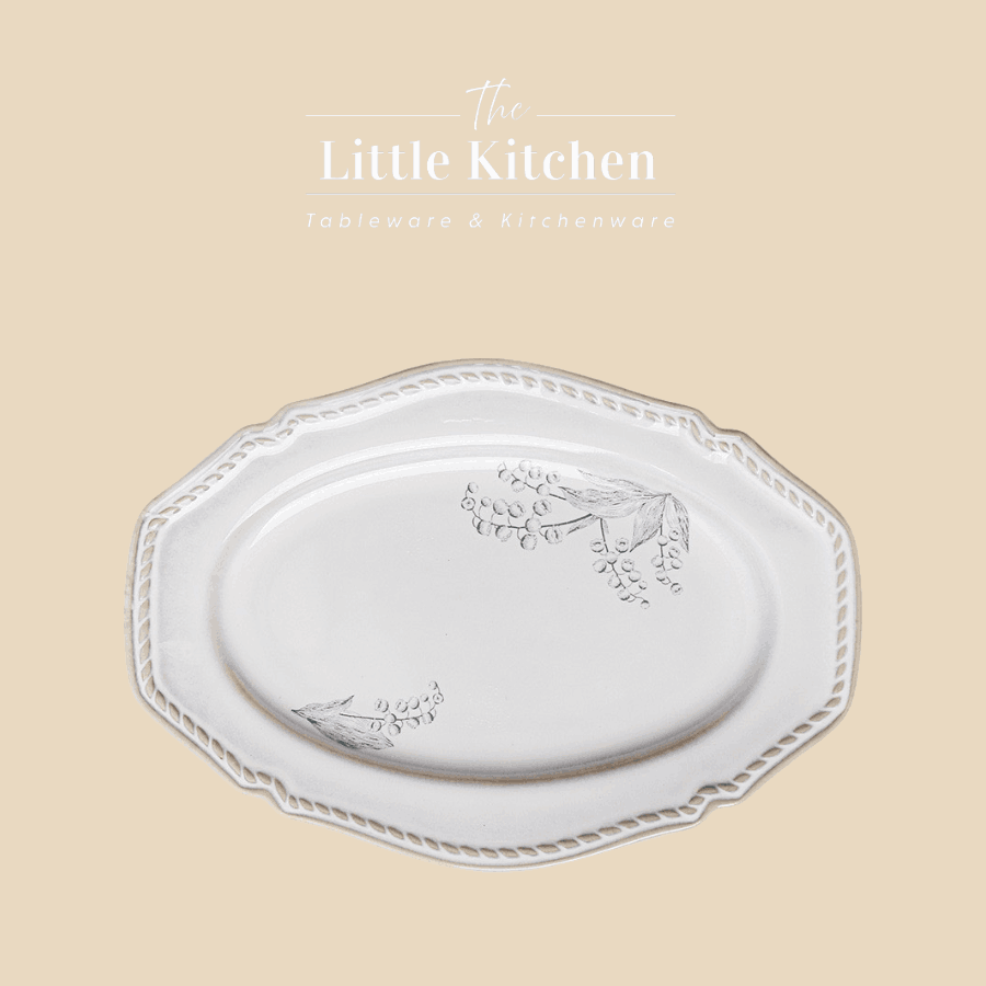 Bộ bát đĩa cao cấp Trắng hoa xanh