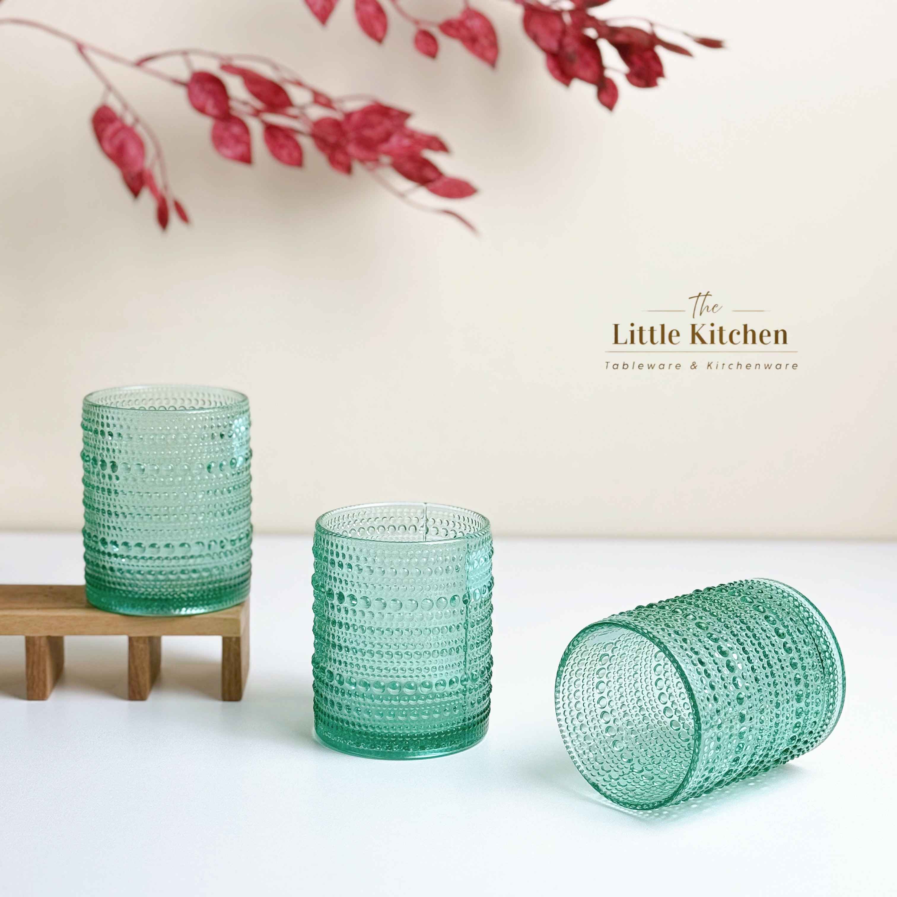 Cốc thủy tinh hạt mint 11