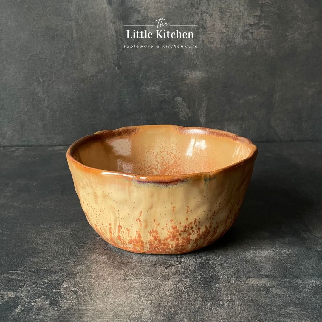 Bộ bát cao cấp vảy màu nâu