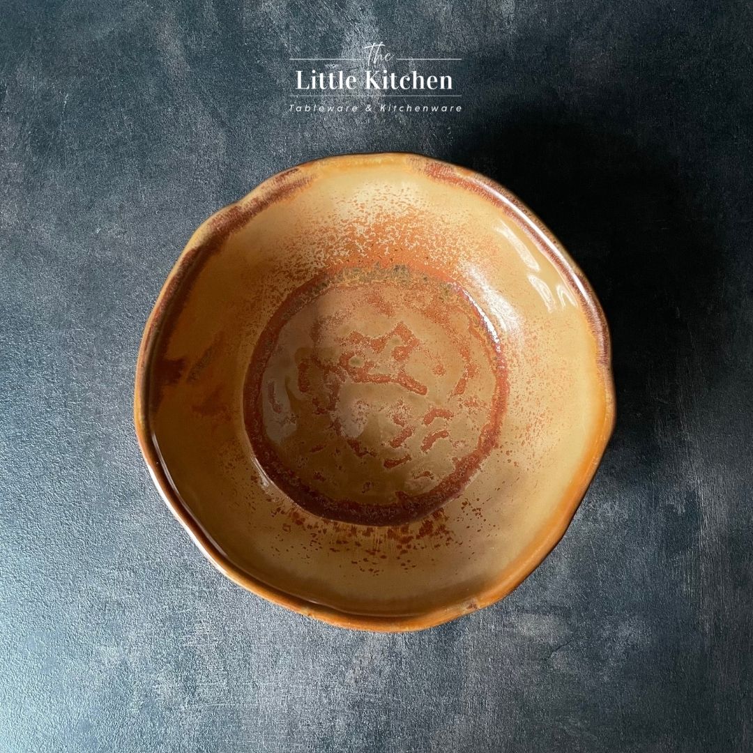 Bộ bát cao cấp vảy màu nâu