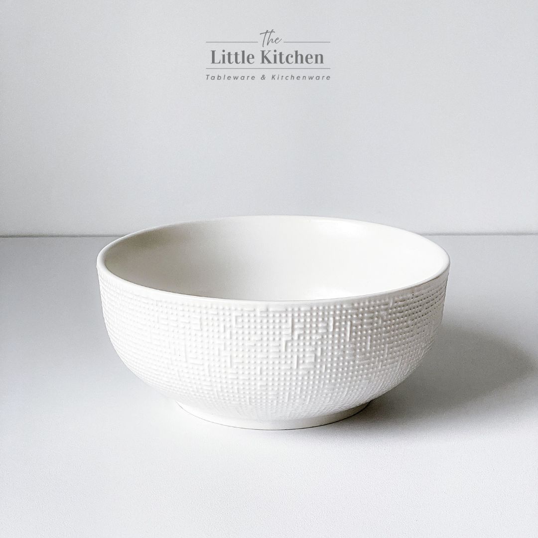 Bộ bát đĩa cao cấp màu trắng họa tiết viền tia hạt