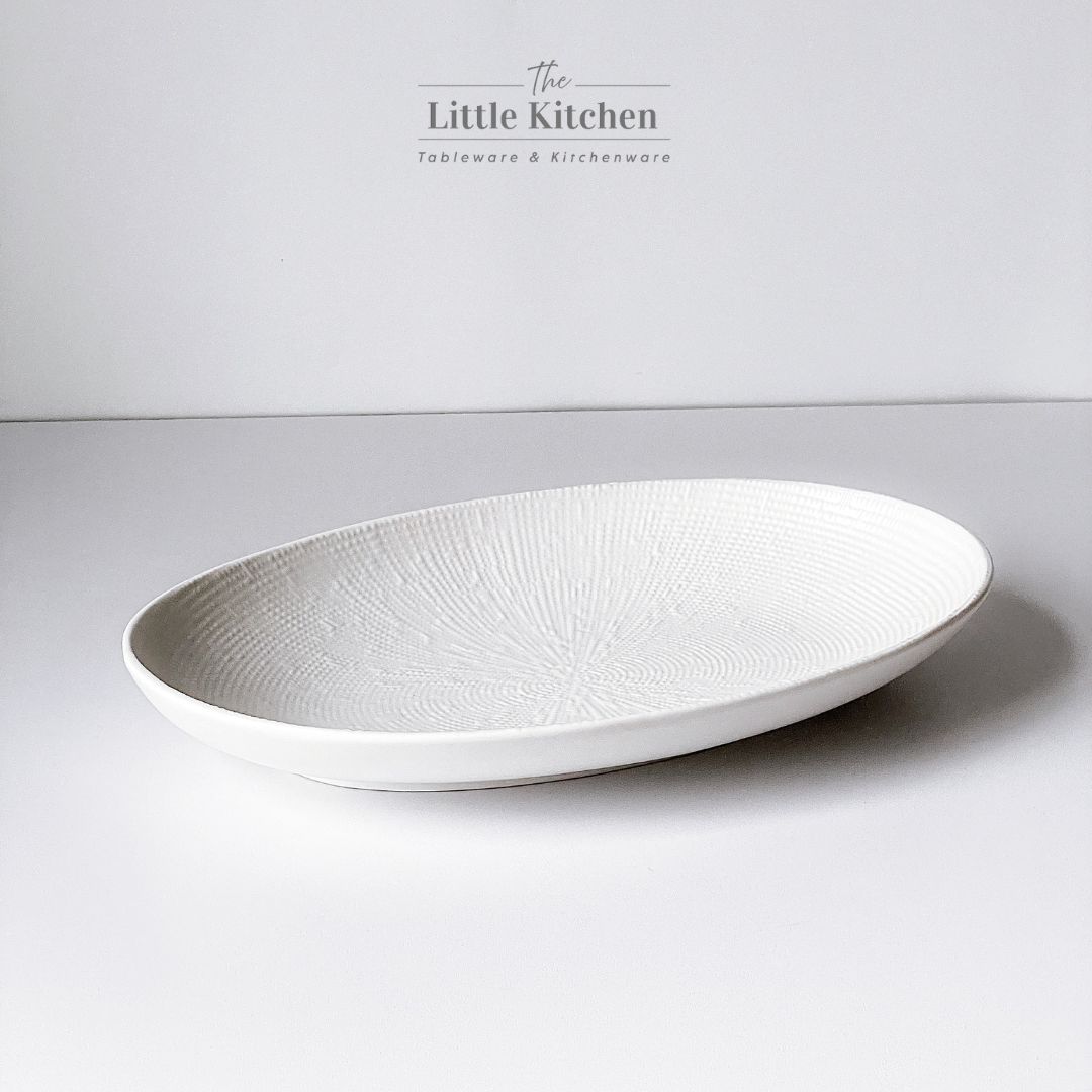 Bộ bát đĩa cao cấp màu trắng họa tiết viền tia hạt