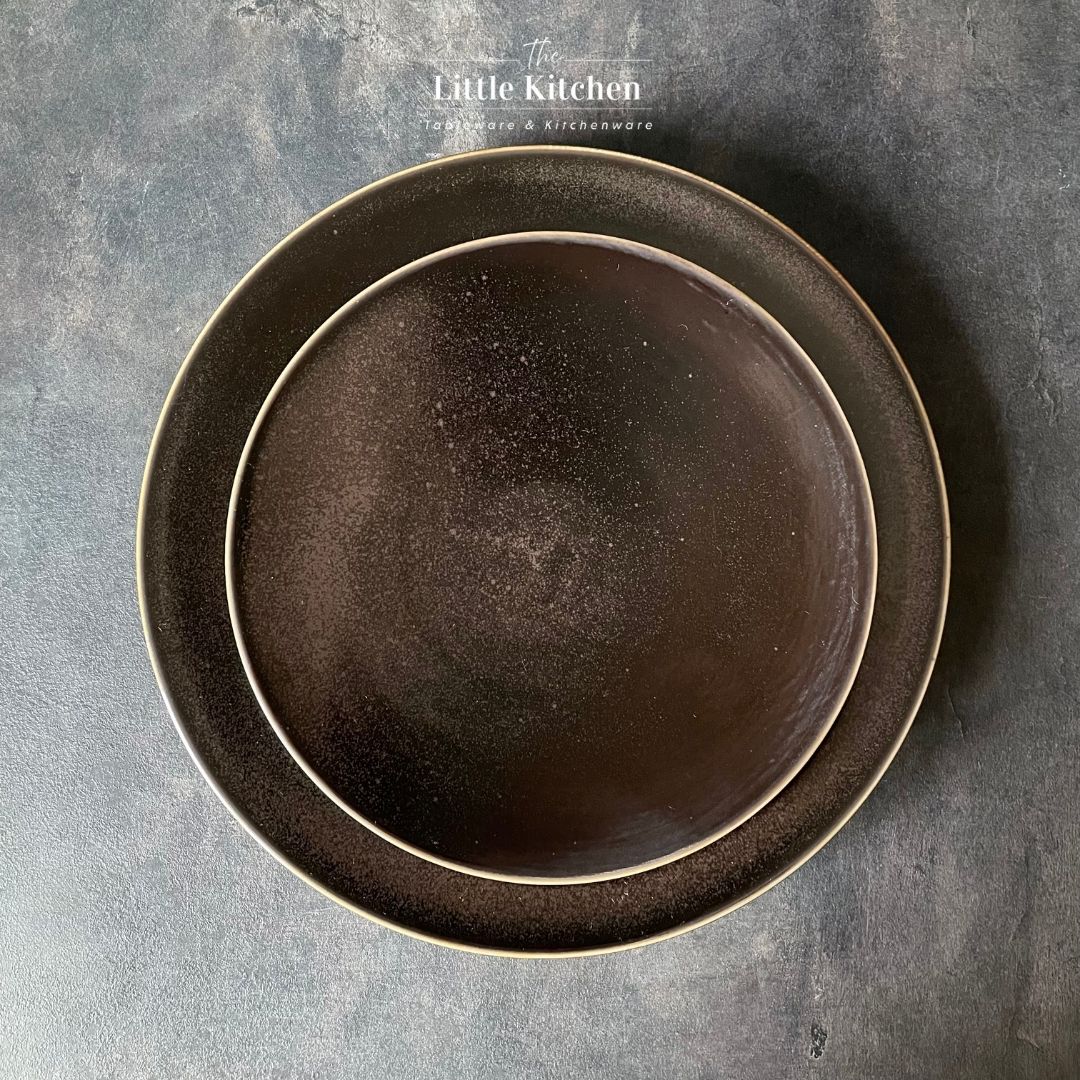 Bộ đĩa cao cấp bóng đốm màu đen