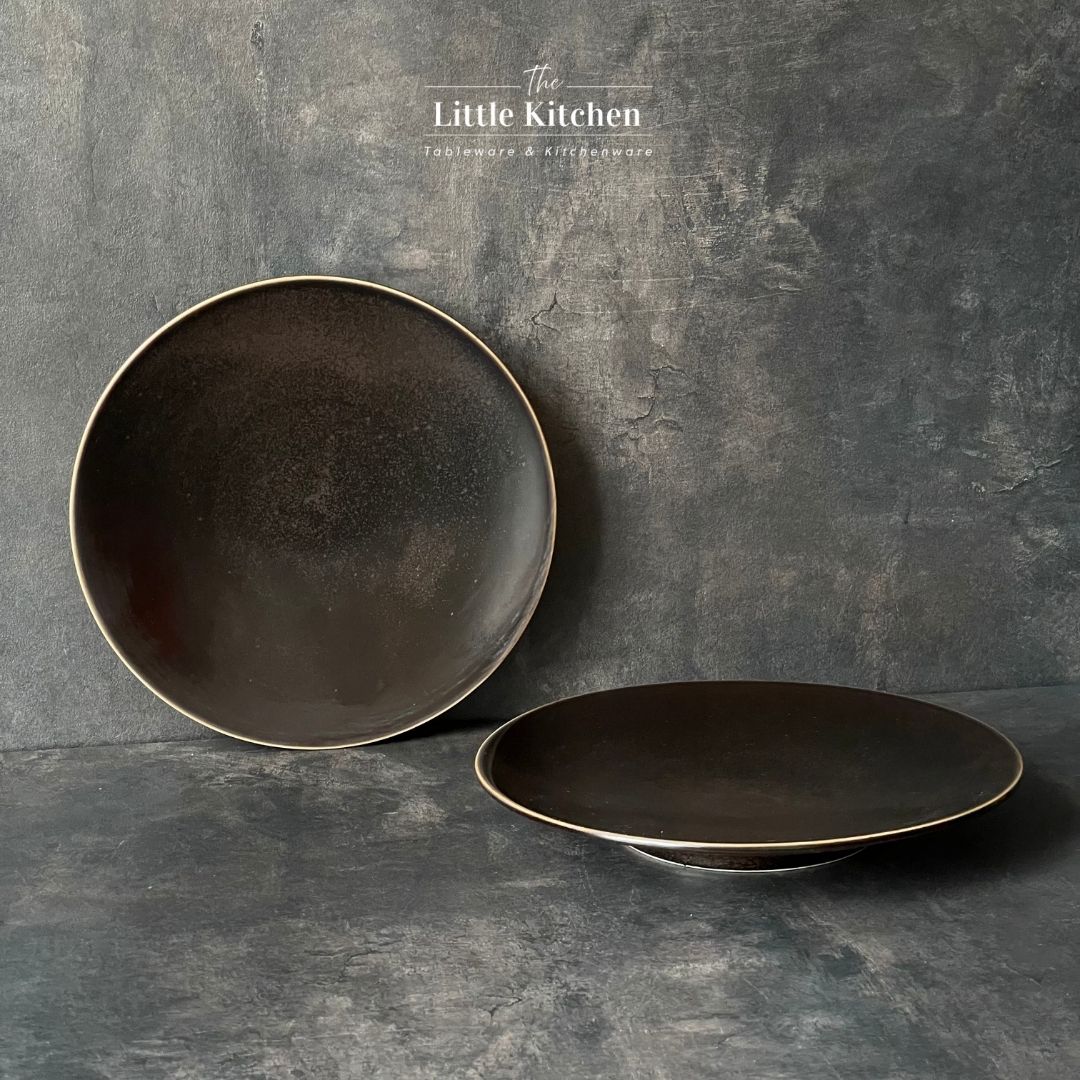 Bộ đĩa cao cấp bóng đốm màu đen