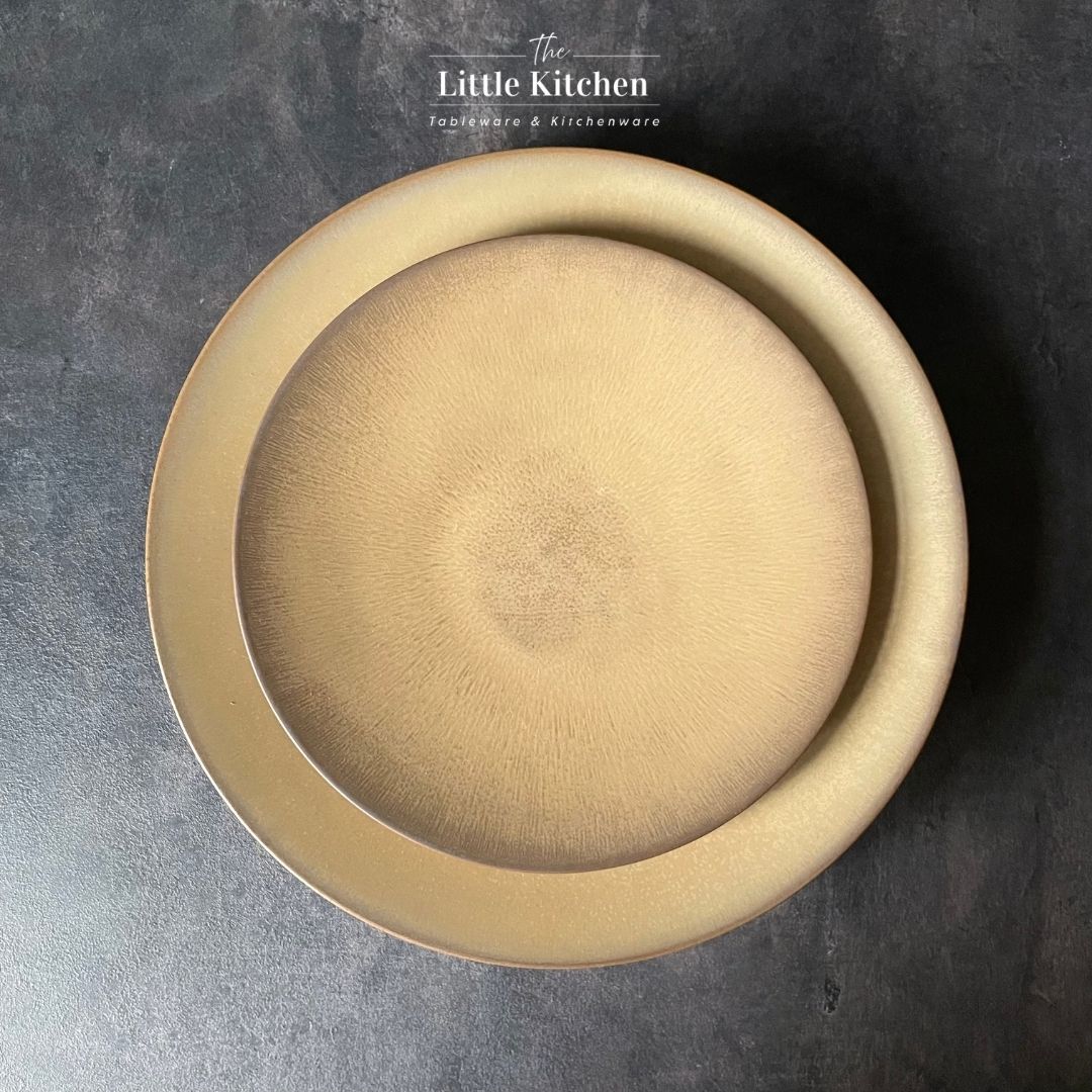 Bộ đĩa cao cấp hỏa biến màu be