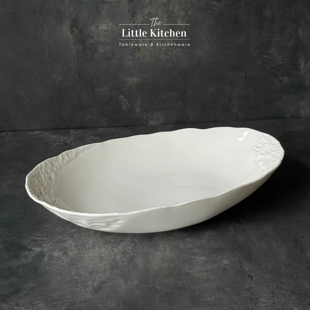 Bộ bát đĩa nhà hàng cao cấp màu trắng men bóng