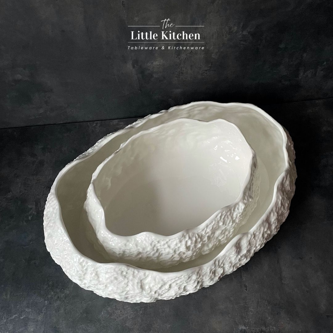 Bộ bát đĩa nhà hàng cao cấp màu trắng men bóng