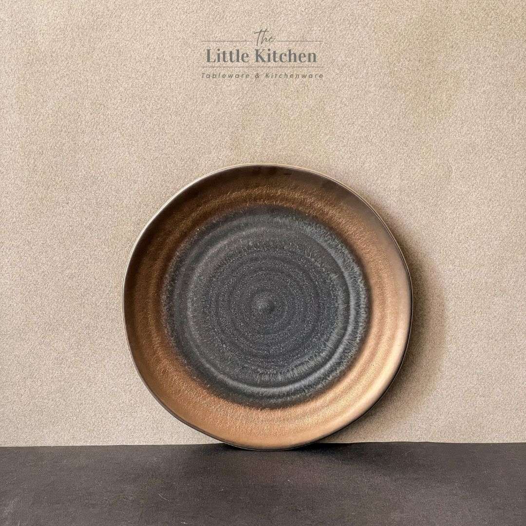 Bộ bát đĩa gia đình cao cấp màu đen đồng men lì