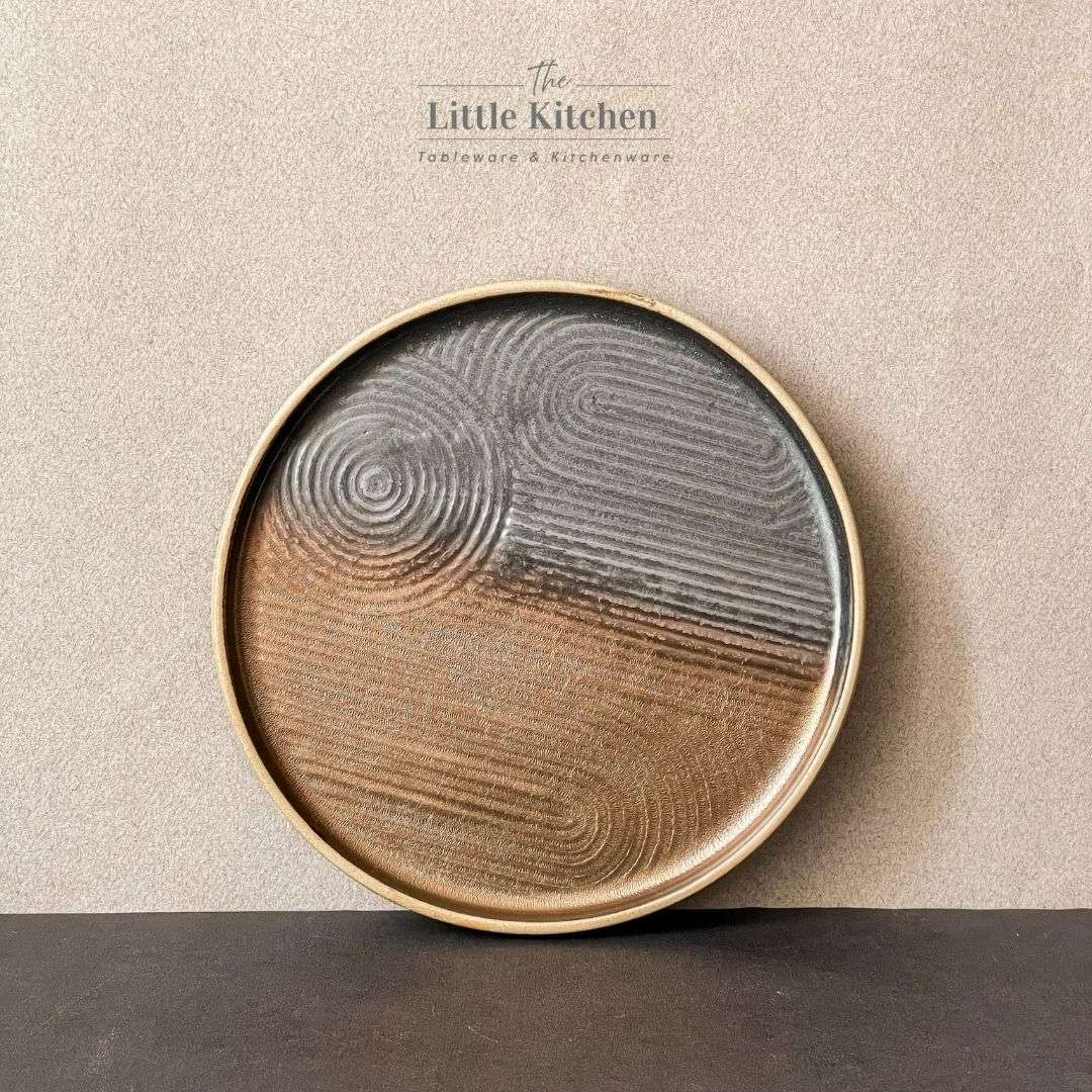 Bộ bát đĩa gia đình cao cấp màu đen đồng men lì