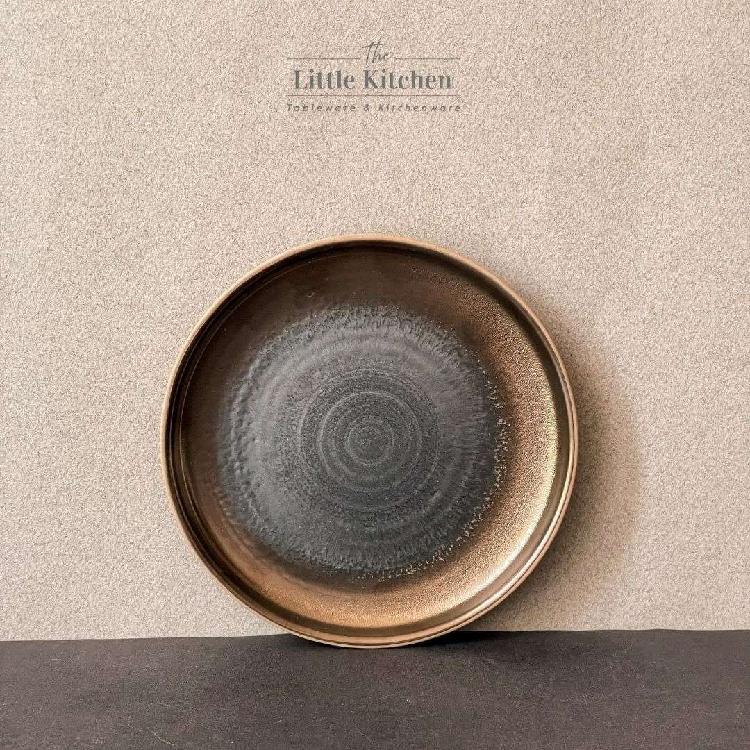 Bộ bát đĩa gia đình cao cấp màu đen đồng men lì