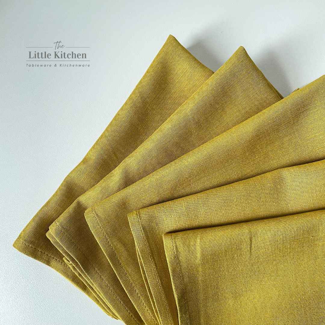 Napkin vàng đất linen