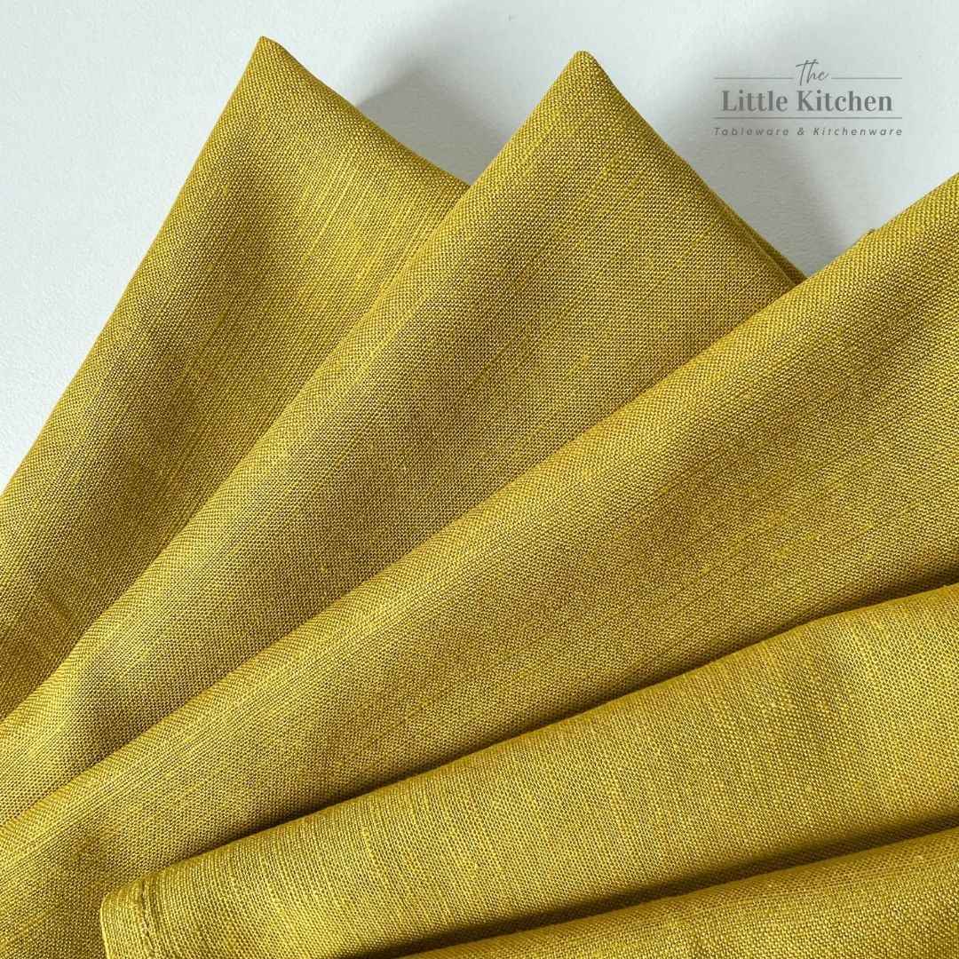 Napkin vàng đất linen