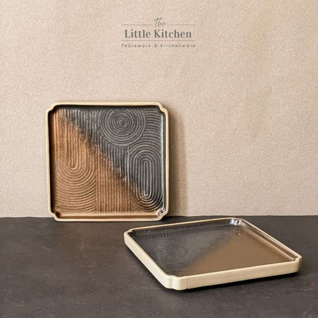 Bộ bát đĩa gia đình cao cấp màu đen đồng men lì