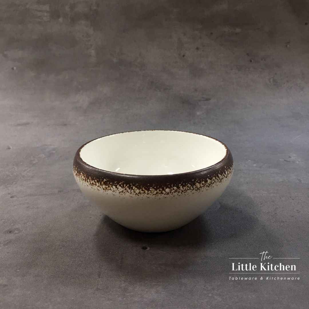 Set tiệc sứ trắng viền nâu món Âu