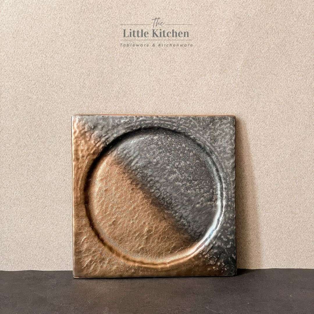 Bộ bát đĩa gia đình cao cấp màu đen đồng men lì