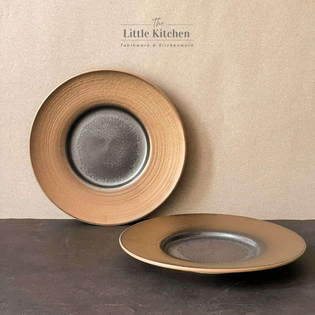 Bộ bát đĩa gia đình cao cấp màu đen đồng men lì