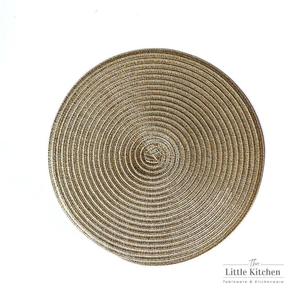 Tấm lót tròn vàng