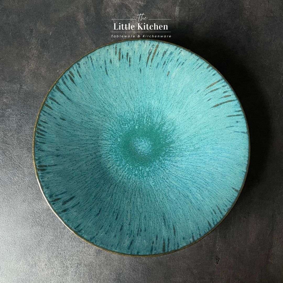 Bộ bát đĩa cao cấp tia sọc màu lục