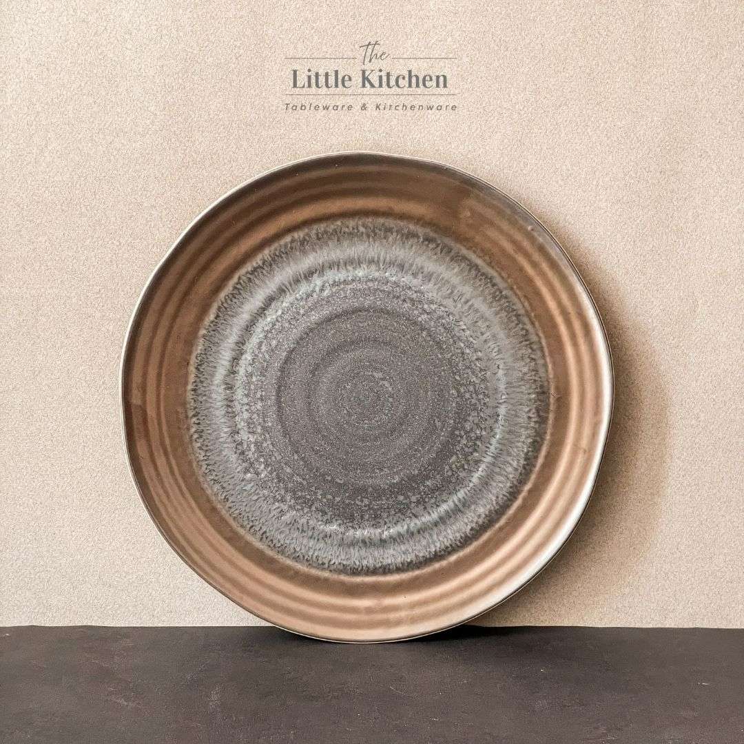 Bộ bát đĩa gia đình cao cấp màu đen đồng men lì