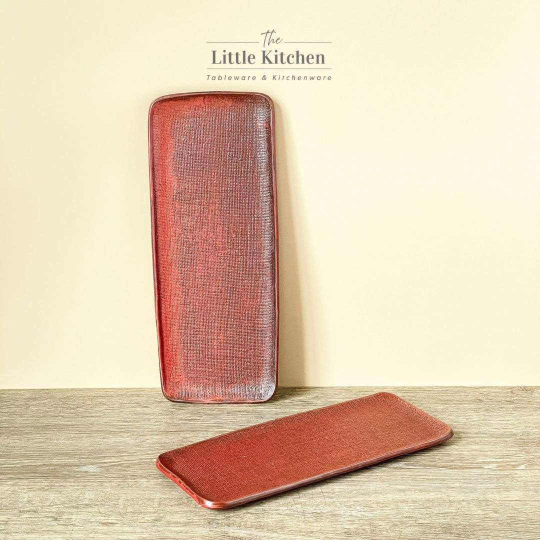 Bộ bát đĩa gia đình cao cấp màu đỏ men lì