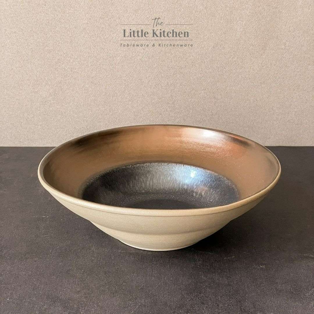 Bộ bát đĩa gia đình cao cấp màu đen đồng men lì