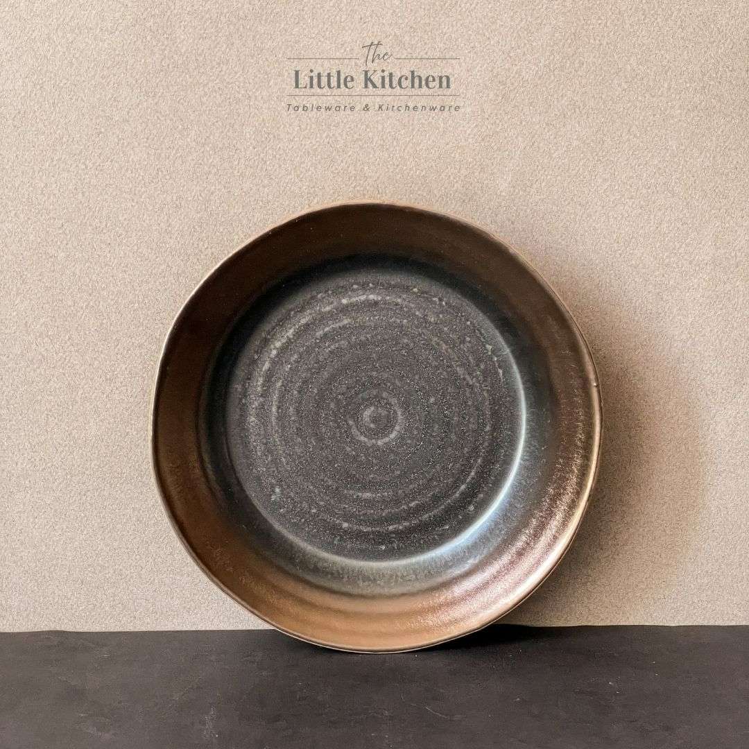 Bộ bát đĩa gia đình cao cấp màu đen đồng men lì