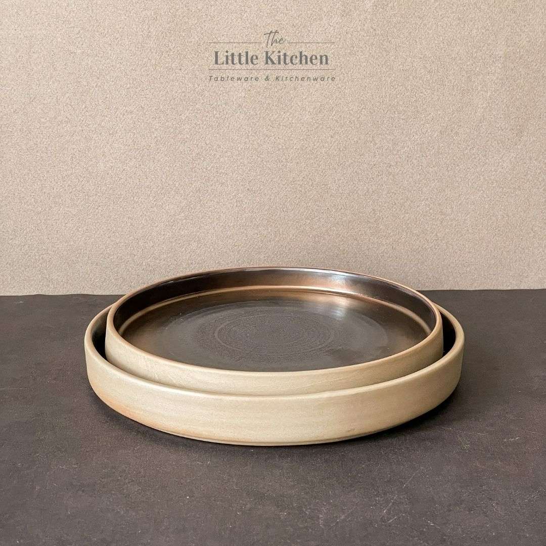 Bộ bát đĩa gia đình cao cấp màu đen đồng men lì