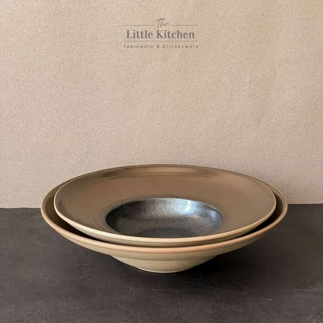 Bộ bát đĩa gia đình cao cấp màu đen đồng men lì