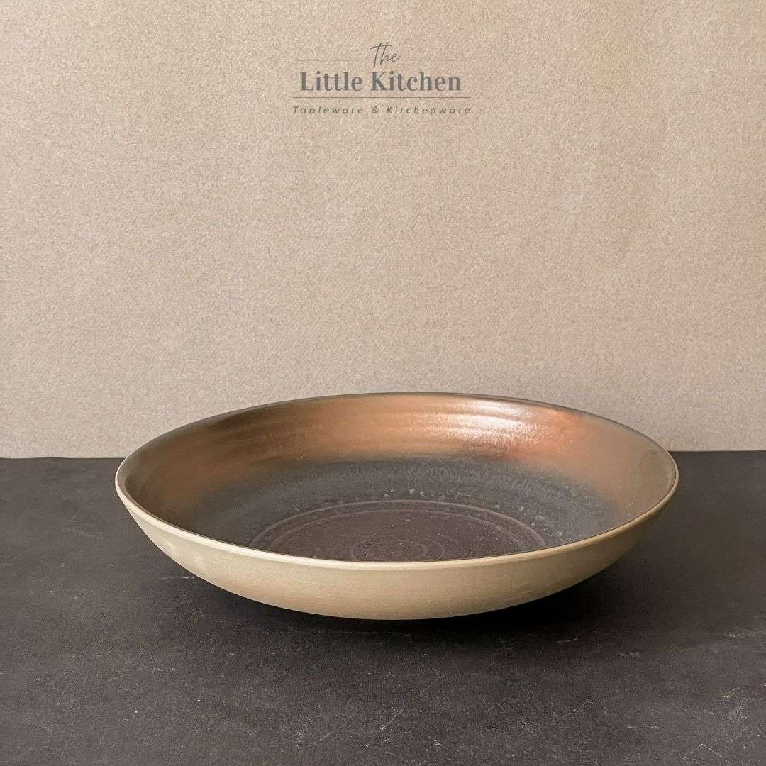 Bộ bát đĩa gia đình cao cấp màu đen đồng men lì