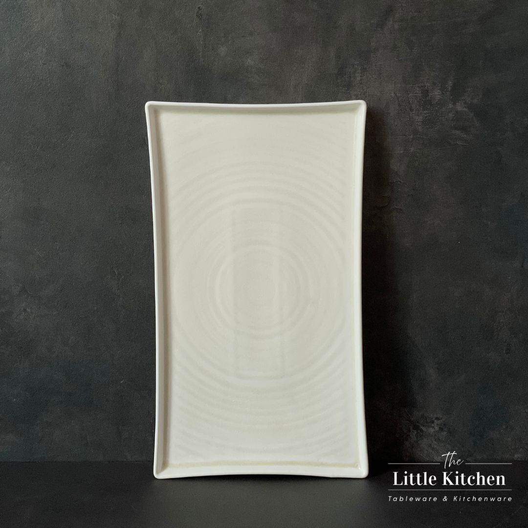 Bộ bát đĩa cao cấp họa tiết xoáy màu be men lì