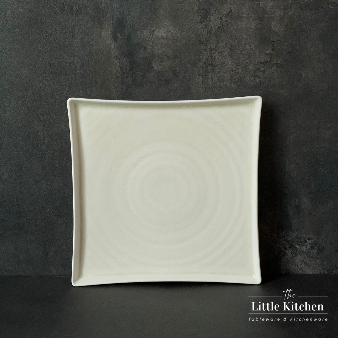 Bộ bát đĩa cao cấp họa tiết xoáy màu be men lì