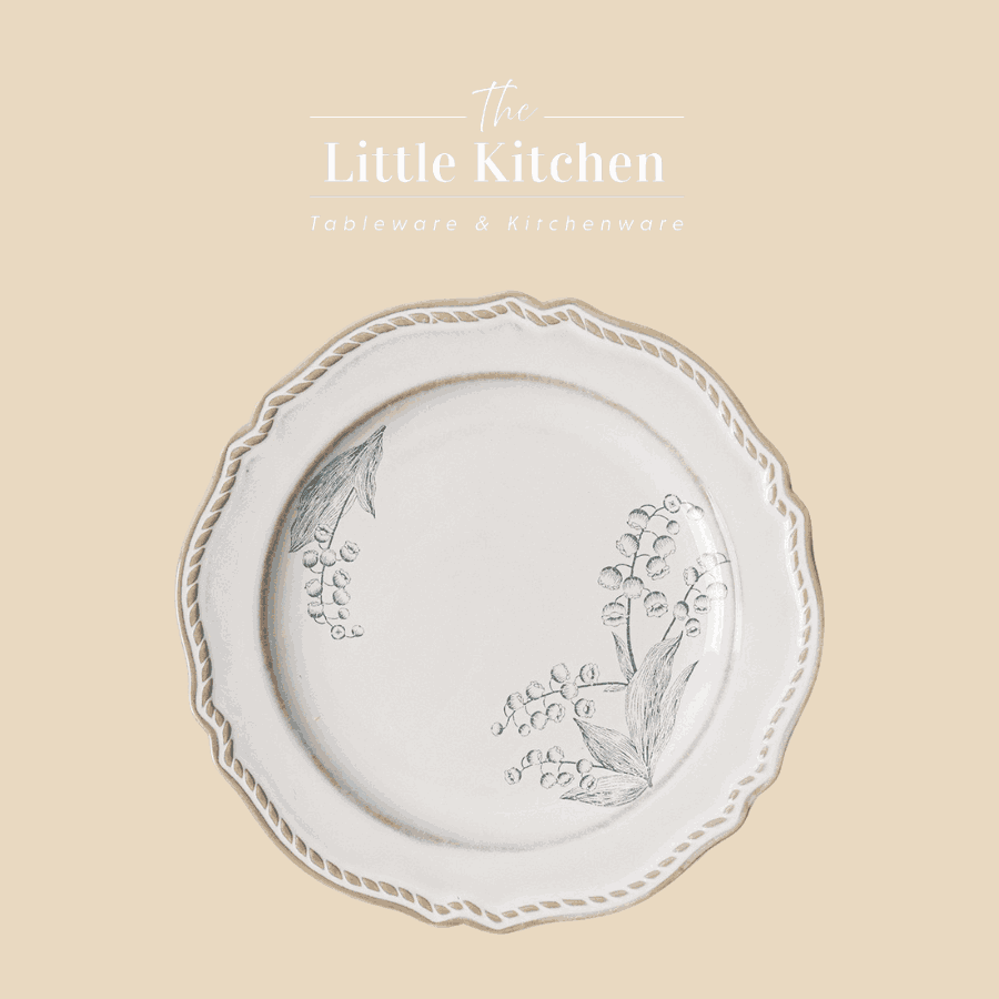 Set tiệc vintage hoa xanh