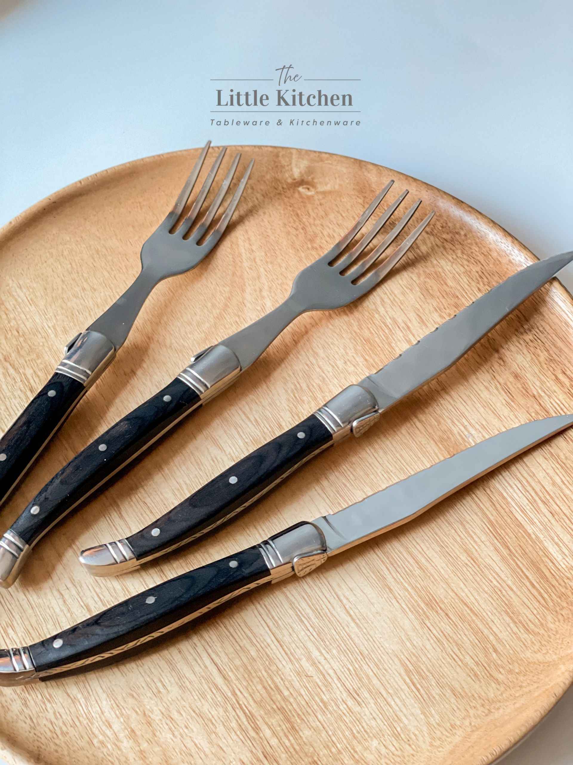 Bộ dao dĩa Flocarol đen