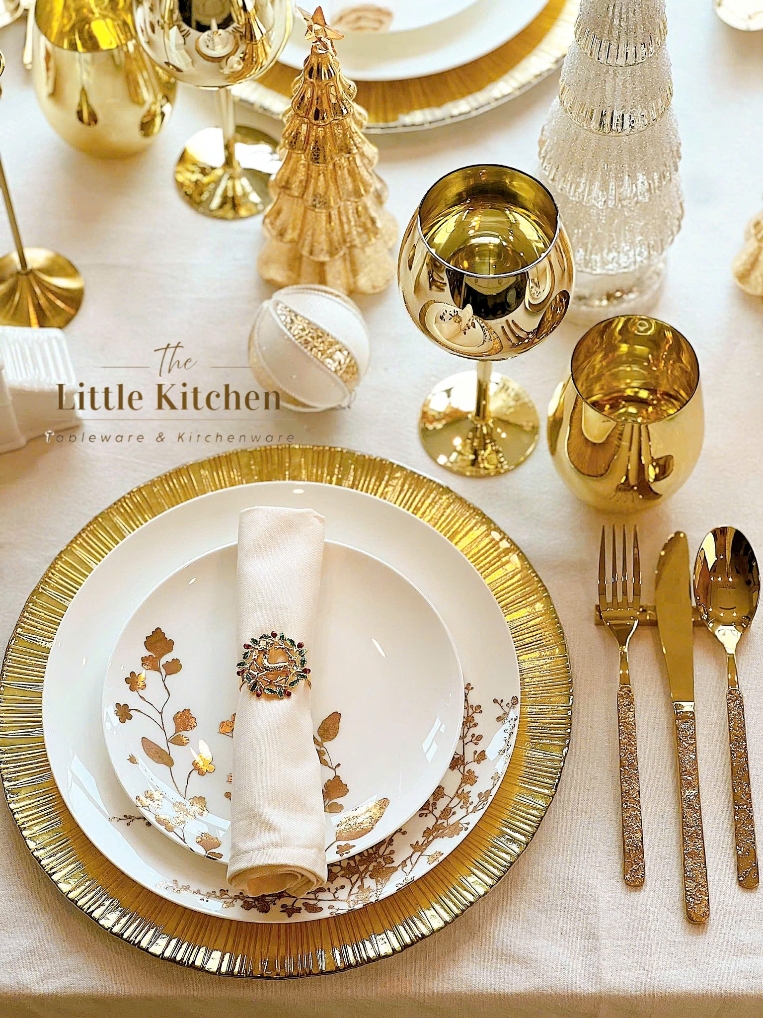 Set tiệc vàng gold