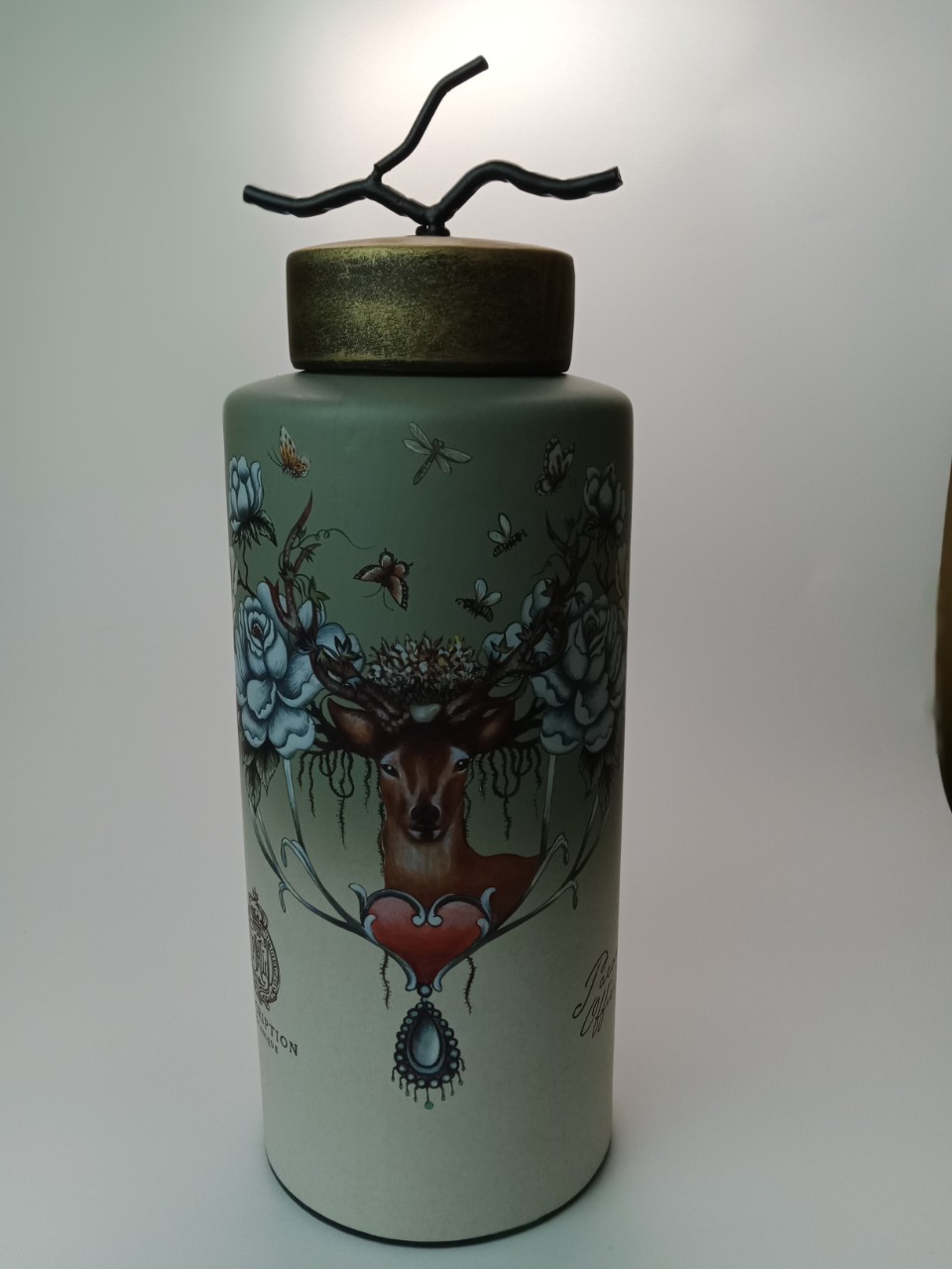 Bình hươu trụ cao