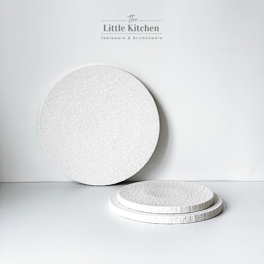 Bộ bát đĩa cao cấp màu trắng sần