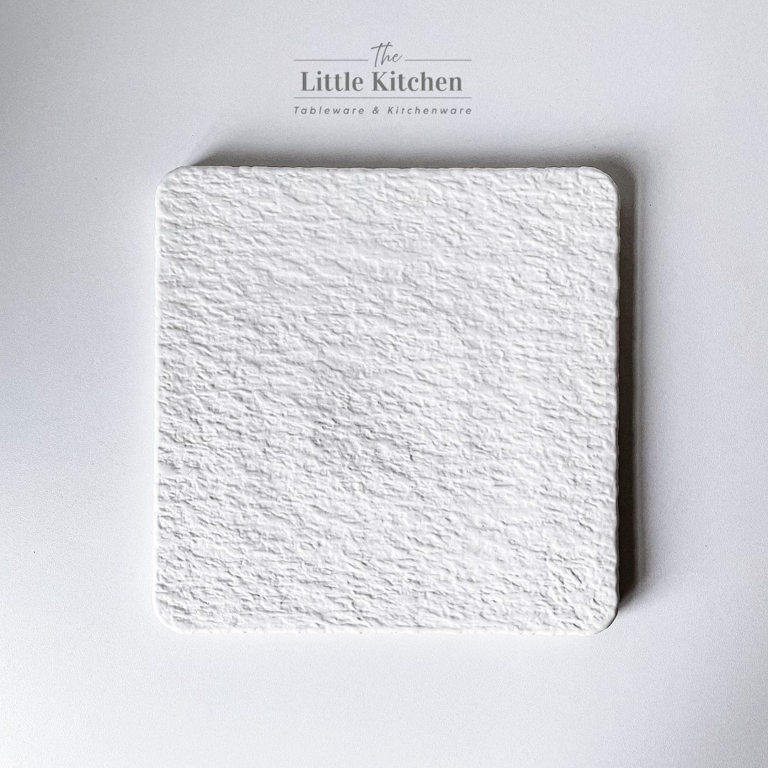 Bộ bát đĩa cao cấp màu trắng sần