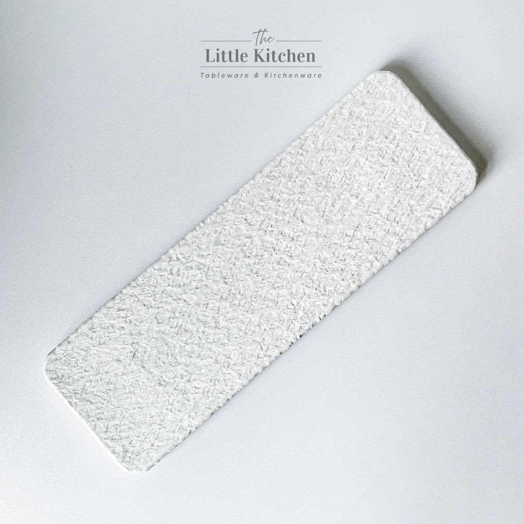 Bộ bát đĩa cao cấp màu trắng sần