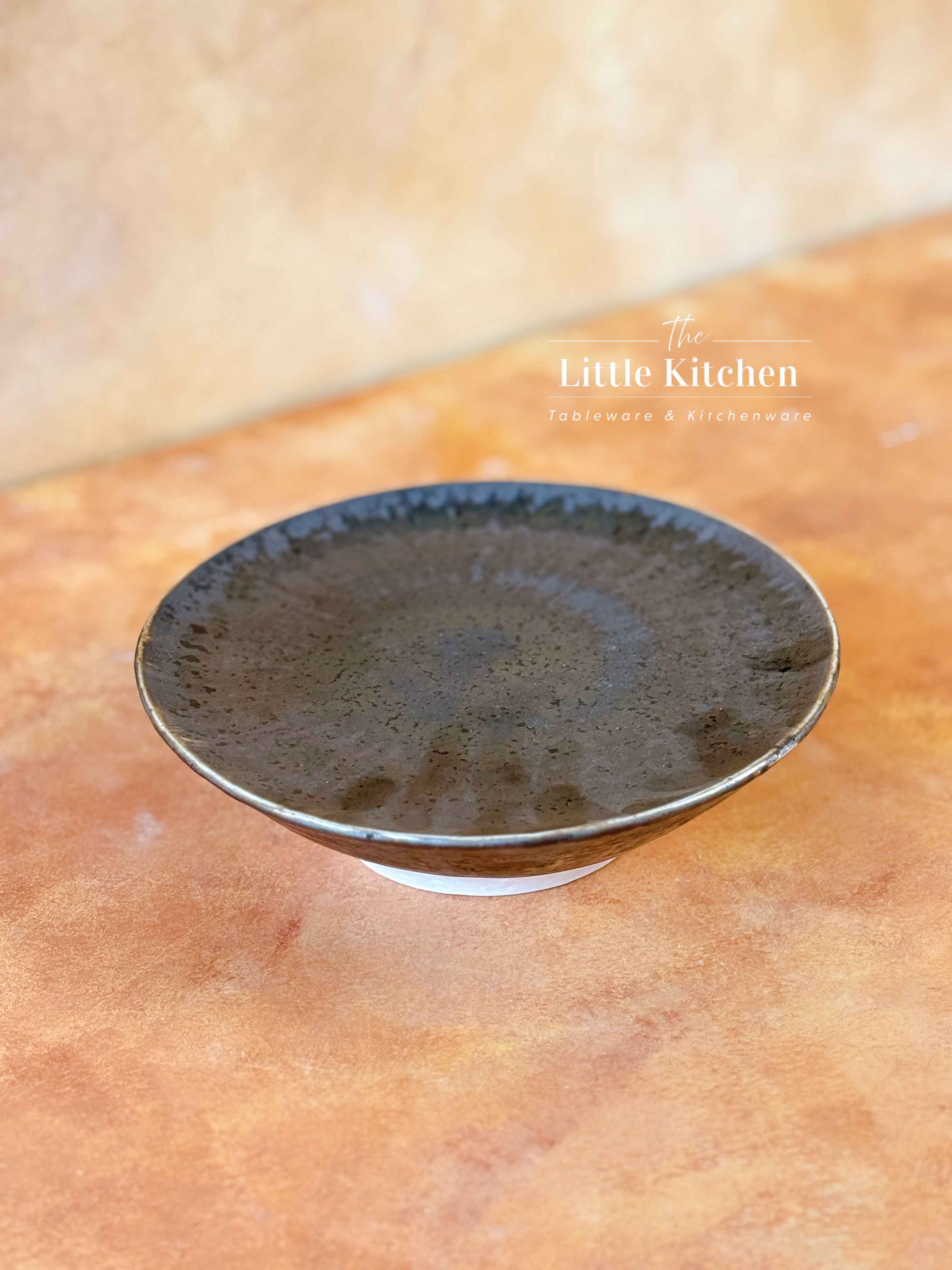 Bộ bát đĩa cao cấp phong cách Nhật Bản màu nâu hỏa biến