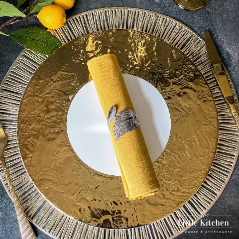 Bộ đĩa nhà hàng cao cấp màu trắng họa tiết viền đặc biệt