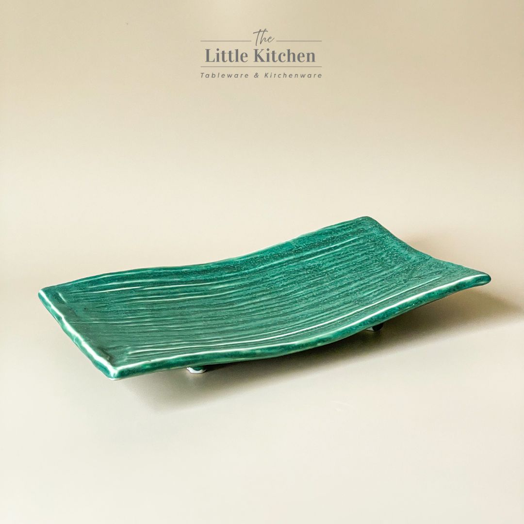 Bộ bát đĩa cao cấp phong cách Á màu lục men lì