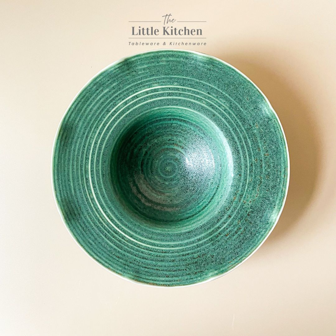 Bộ bát đĩa cao cấp phong cách Á màu lục men lì